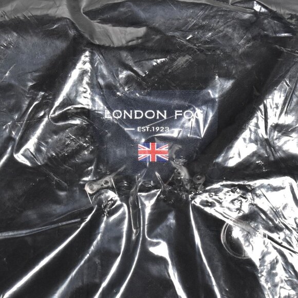 London Fog Women's 3/4 Length Double-Breasted Trench Coat w/Belt Large Black NEW - Picture 9 of 11